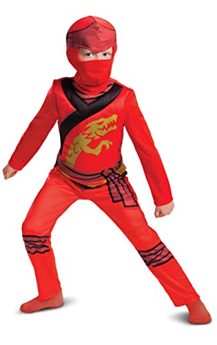 Disguise Offizielles Lego Ninjago Kostüm Kinder Jungen, Ausgefallenes Ninja-kostüm Für Kinder Und Jungen, Halloween-ninjago-kostüm Für Kinder, Jungen, Kai von Disguise