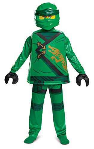 Disguise Verkleidung Deluxe Lloyds Lego Ninjago Kostüm für Kinder, Ninja Kostüm Kindergröße M von Disguise