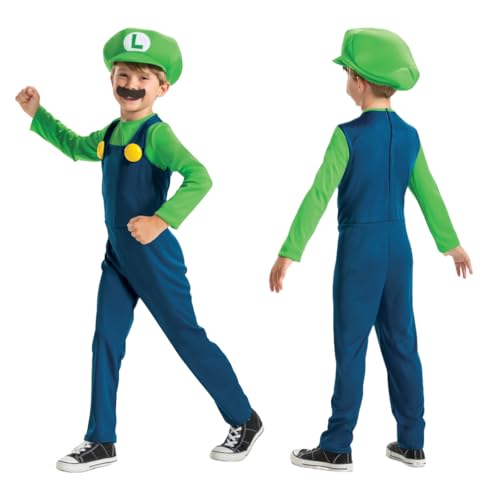 DISGUISE 115809L-15L-6 Dress Up Costume, Boys, Luigi, (4-6) von Disguise