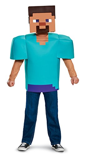 DISGUISE Offizielles Minecraft Kostüm Kinder Jungen Minecraft Steve Kostüm Classic Faschingskostüme Kinder M von Disguise