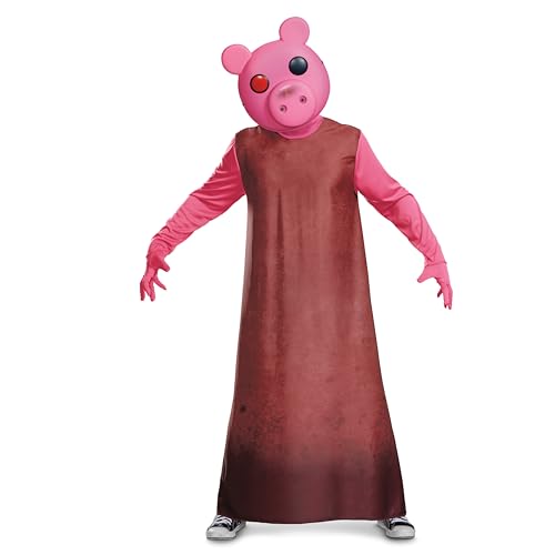 Disguise Piggy Kostüm für Erwachsene, offizielles Piggy Game Kostüm mit Maske, Erwachsenengröße (38-40) von Disguise