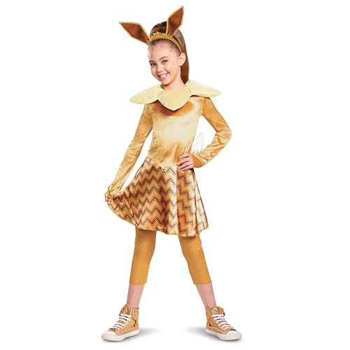 Disguise Pokemon Eevee Deluxe Girls Costume, Brown, Small (4-6x) von Disguise