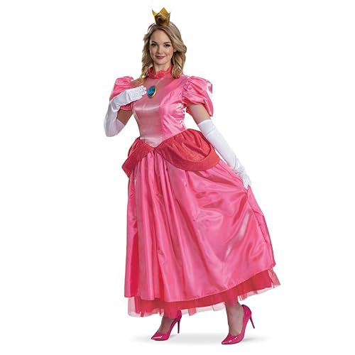 Disguise Prinzessin Peach Elevated Erwachsenenkostüm, Größe XL (18-20) von Disguise