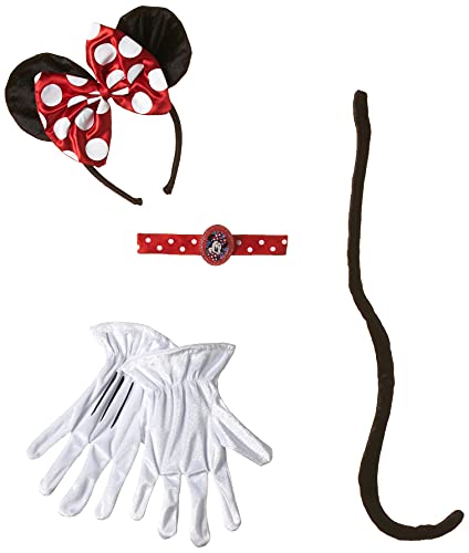 Disguise Red Minnie Mouse Kit, Rot/Weiß/Schwarz, Einheitsgröße von Disguise