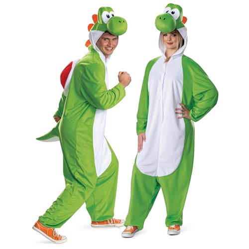 Disguise Super Mario Yoshi Kostüm für Erwachsene, offizielles Nintendo Yoshi Kapuzenoverall, Größe (XS/S) von Disguise