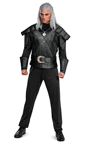 Disguise The Witcher Klassisches Geralt-Kostüm für Erwachsene, wie abgebildet, Men's Size Large (42-46) von Disguise