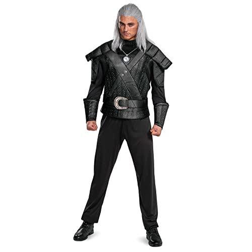 Disguise The Witcher Klassisches Geralt-Kostüm für Erwachsene, wie abgebildet, Men's Size Large (42-46) von Disguise