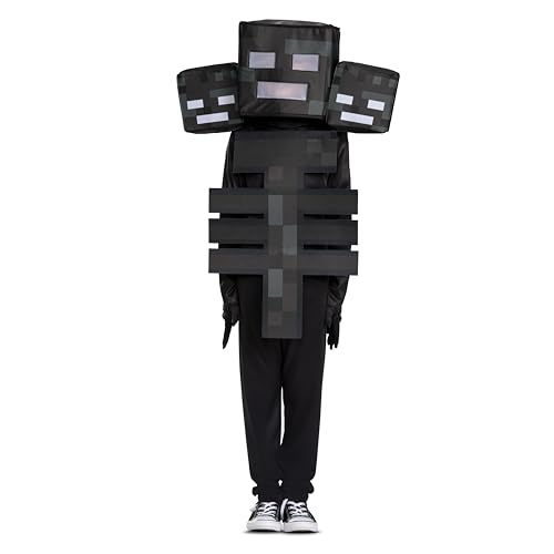 Disguise Wither Kostüm, offizielles Minecraft Deluxe Kinderkostüm mit Maske, Größe (4-6) von Disguise