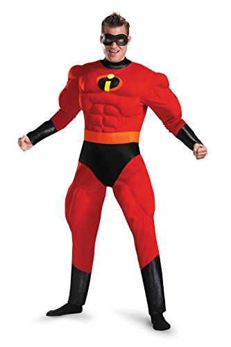 Disney Incredibles Mr. Incredible Deluxe Muscle Adult Costume (Adult Medium 38-40) von Disguise