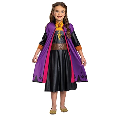 Disney Official Classic Anna Dress Frozen Anna Costume Kids Frozen Dress Up for Girls Fancy Dress Costumes for Girls M von Disguise