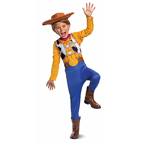 Disney Official Classic Woody Costume for Kids includes Woody Hat,Kids cowboy Costumme, woody Fancy Dress Outfit, Toy Story Costume, Costumes For Boys S von Disguise