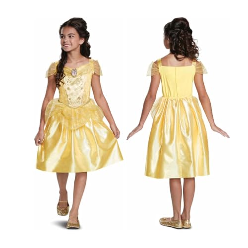 Disney Official Classic princess Bell Dressupfor Girls, Belle Costume kids, Beauty and the Beast costume, belle Fancy Dress Outfit, costumes for Girls S Disney Official Classic princess Bell Dressupfor Girls, Belle Costume kids, Beauty and the Beast costume, belle Fancy Dress Outfit, costumes for Girls S von Disguise