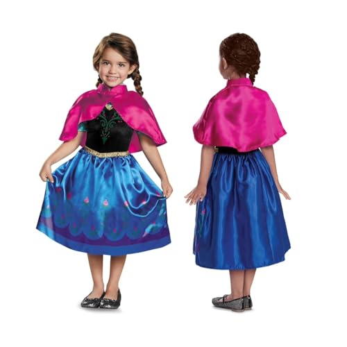 DISGUISE 129909M-EU-6 Frozen Anna,ELSA Nicht zutreffend, Black, 3-4 Jahre von Disguise