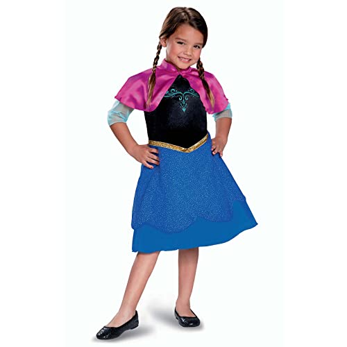 Disney Offizielles Standard Frozen 2 Anna Kostüm Mädchen, Anna Kleid Frozen Frozen Kostüm Mädchen, Karneval Faschingskostüm Prinzessin Kostüm für Kinder S von DISGUISE