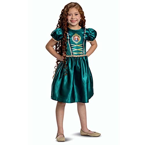 Disney Offizielles Standard Prinzessin Merida Kostüm Mädchen, Merida Kostüm Kinder, Brave Kostum, Prinzessin Kleid fur Karneval, Faschingskostum Geburstag M von Disguise
