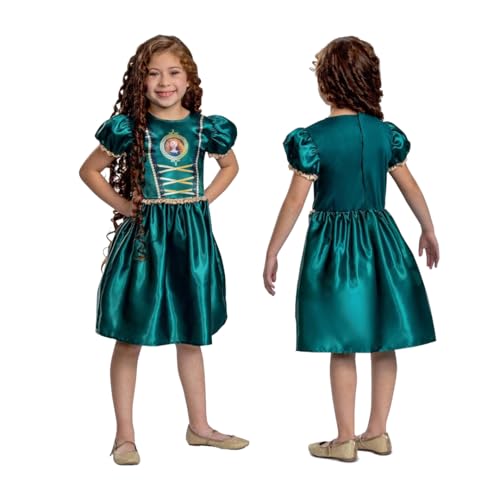 Disney Offizielles Standard Prinzessin Merida Kostüm Mädchen, Merida Kostüm Kinder, Brave Kostum, Prinzessin Kleid fur Karneval, Faschingskostum Geburstag XS von Disguise