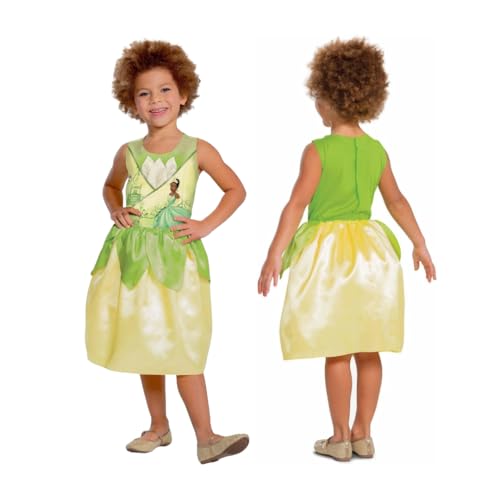 Disney Princess Tiana Kinderkostüm Basic Plus S (4-6), Grün von DISGUISE