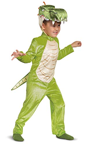 Gigantosaurus Giganto Costume, Disney Junior Cartoon Inspired Character Outfit, Classic Toddler Size Large (4-6) Green von Disguise