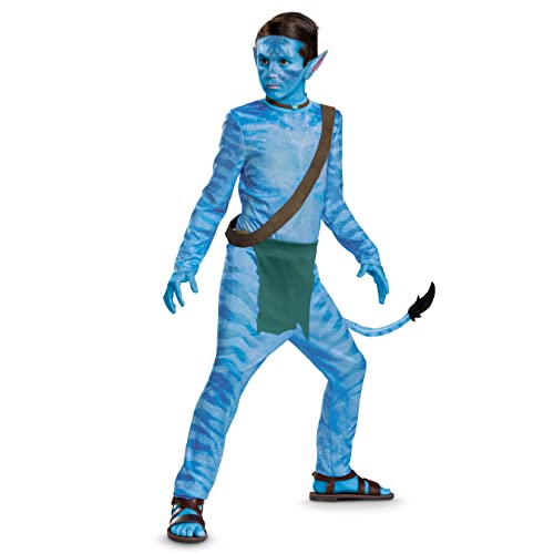 Jake Kostüm, offizielles Disney Avatar Way of the Water Kinderkostüm Riff-Look, Größe (14-16) von Disguise