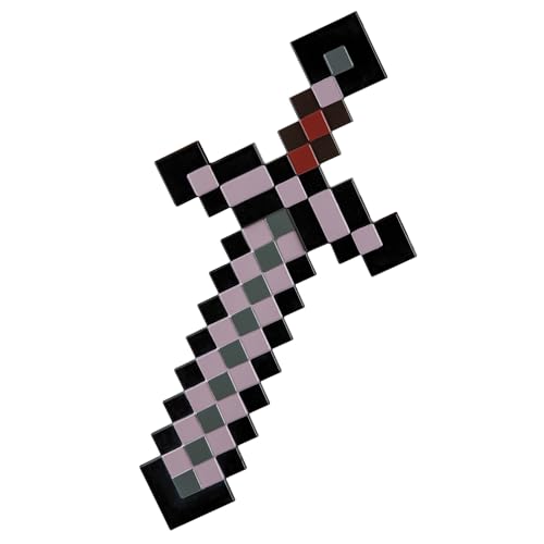 Jakks Pacific 124369-15L Minecraft Netherite Schwert, 50 cm Zubehör, schwarz von Disguise
