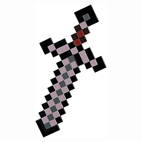 Jakks Pacific Minecraft Netherite Sword, offizielles Minecraft-Kostümzubehör für Kinder, Einzelgröße Videospiel Kostüm Requisite von Disguise