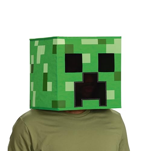 Jubiläumskostüm Creeper Blockkopf, Unisize 8+ von Disguise