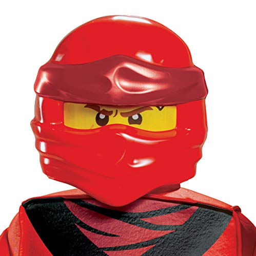 Kai Ninjago Mask, Lego Ninjago Legacy Themed Character Costume Face-mask, Kids Size Red von Disguise