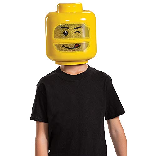 Lego Face Change Mask for Kids, Official Lego Costume Accessory, Single Child Size Face Mask with Changeable Face Yellow von Disguise