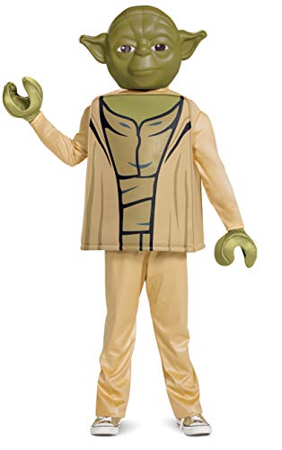 Lego Yoda Deluxe Costume for Kids, Lego Star Wars, Size Medium (7-8) von Disguise