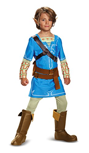 Disguise Link Breath The Wild Deluxe Costume, Blue, Small (4-6) von disguise