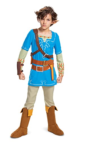 Link Prestige Costume for Kids, Zelda Breath of The Wild, Size Extra Large (14-16) von Disguise