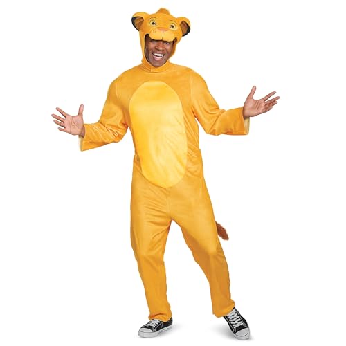 Lion King Animated Adult Simba Jumpsuit Fancy Dress Costume Large/X-Large von Disguise