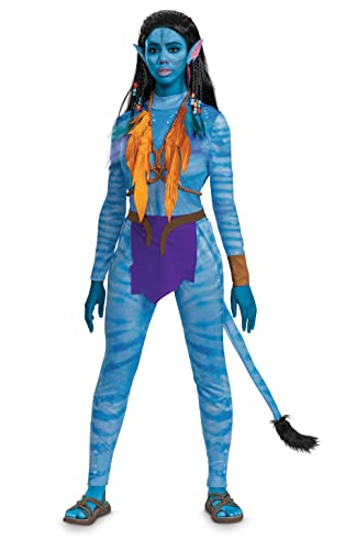 Neytiri Kostüm, Deluxe, offizielles Disney-Avatar, Art des Wassers, Erwachsenen-Outfit und Ohren mit Zubehör, Neytiri, Medium (8-10) von Disguise