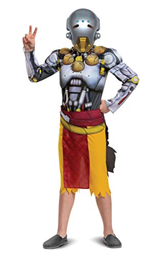 Overwatch Zenyatta Costume, Video Game Inspired Character Outfit for Kids, Muscle Padded Jumpsuit, Child Size Large (10-12) Tan von Disguise