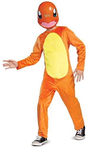 Pokemon Charmander Kids Costume, Children's Classic Character Outfit, Child Size Large (10-12) Orange von Disguise