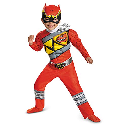 Power Rangers Dino Charge Red Toddler Muscle Costume 4-6 von Disguise