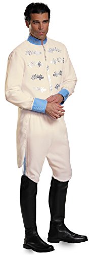 Prince Charming Movie Deluxe-Uniform-Kostüm für Erwachsene, Größe XL, Mehrfarbig, XL Prince Charming Movie Deluxe-Uniform-Kostüm für Erwachsene, Größe XL, Mehrfarbig, XL von Disguise