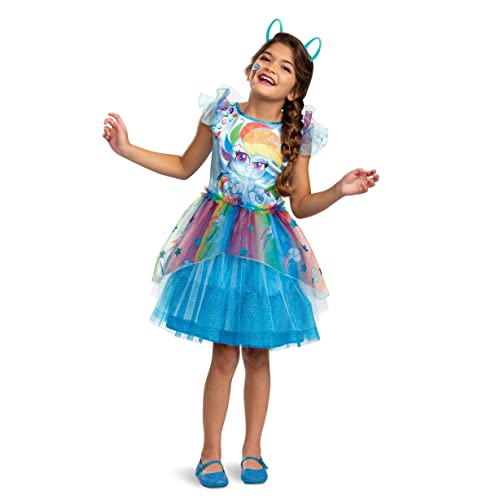 Rainbow Dash Costume for Girls, Official My Little Pony Deluxe Kids Character Dress Outfit, Child Size Medium (7-8) von Disguise