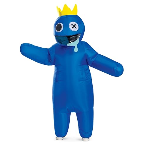 Rainbow Friends Aufblasbares Kinderkostüm, Einheitsgröße, Blau von Disguise
