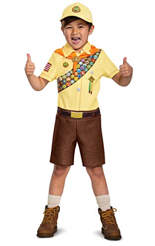 Russell from Up Costume, Disney Pixar Movie Inspired Character Outfit for Kids, Classic Child Size Extra Small (3T-4T) Brown von Disguise