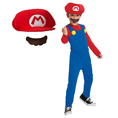 SUPER MARIO Disguise Offizielles Nintendo Kostüm Mario Kart Kostüm Kinder Jungen Faschingskostüme Kinder M von Disguise