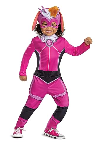 Skye Paw Patrol Offizielles Paw Patrol Kostüm für Kleinkinder, Halloween-Kostüm mit Kopfschmuck für Kinder, Größe 3T-4T von Disguise