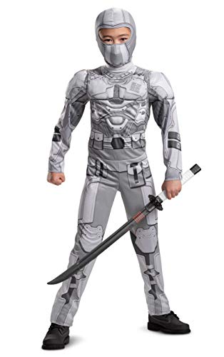 Storm Shadow Costume for Kids, Official GI Joe Costume with Muscles and Mask, Child Size Small (4-6) Gray von Disguise