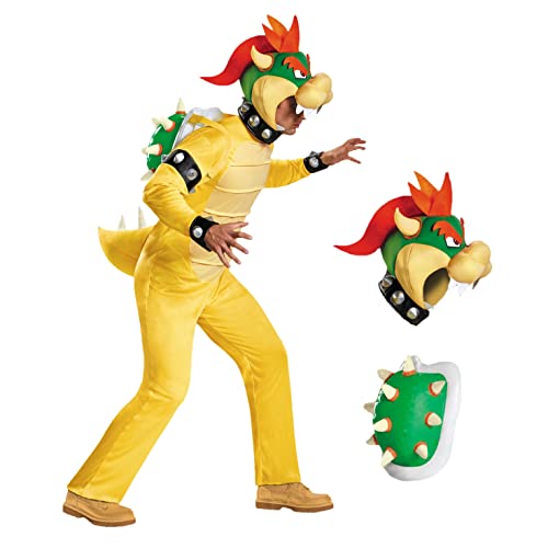 Super Mario Bros DIS85174D Bowser Kostüm, Herren, L-XL,Bowser von Disguise