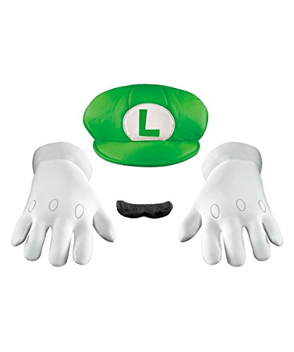 Super Mario Bros Luigi Mens Accessory Kit von Disguise