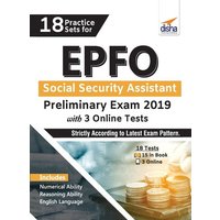 18 Practice Sets for EPFO Social Security Assistant Preliminary Exam 2019 with 3 Online Tests von Disha Publication