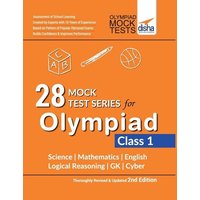 28 Mock Test Series for Olympiads Class 1 Science, Mathematics, English, Logical Reasoning, GK & Cyber 2nd Edition von Disha Publication