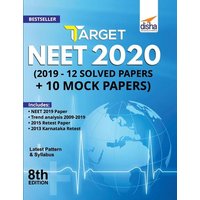 Target NEET 2020 (2019 - 12 Solved Papers + 10 Mock Papers) 8th Edition von Disha Publication