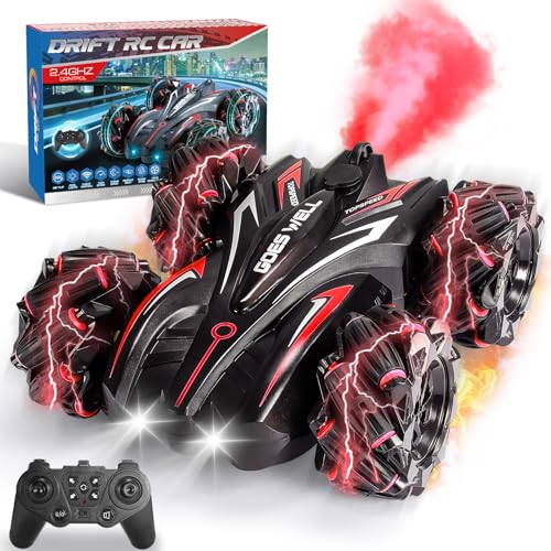 Dislocati Kinder Spielzeug ab 6 7 8 9 10 11 12 Jahre, Ferngesteuertes Auto ab 6-12 Jahre Geschenke Junge Mädchen 6-12 Jahre Drift Ferngesteuerte Auto RC Auto Outdoor Spielzeug RC Stunt Car von Dislocati