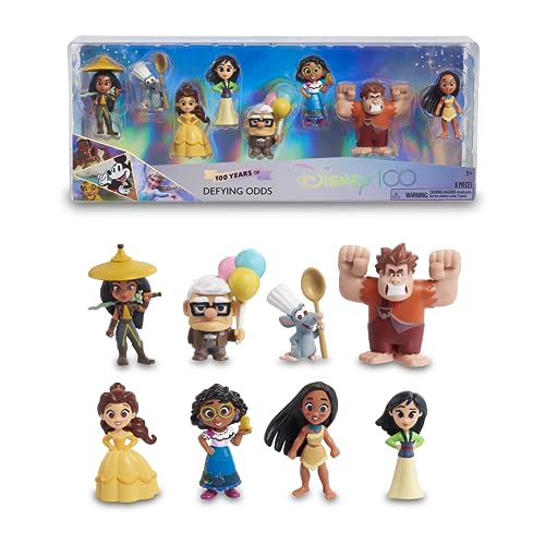 Famosa Disney 100 Defying Odds, Sammelspielzeug mit Disney-Charakteren, enthält 8 Verschiedene Figuren, 100% offizielle Lizenz, 12 zum Sammeln, 3 Jahre, (DED16A00) von Famosa